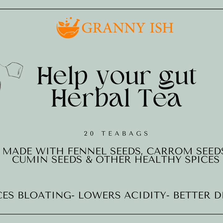 Help your gut herbal tea for wholesale by Grannyish
