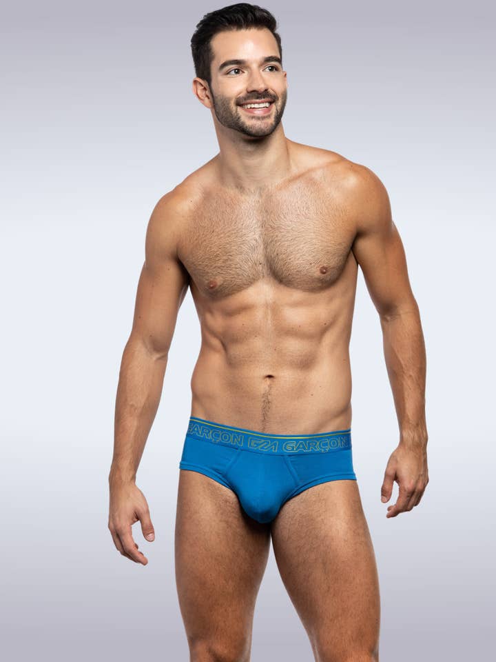 Blauer Bambus Slip für den Großhandel von GARCON® Underwear