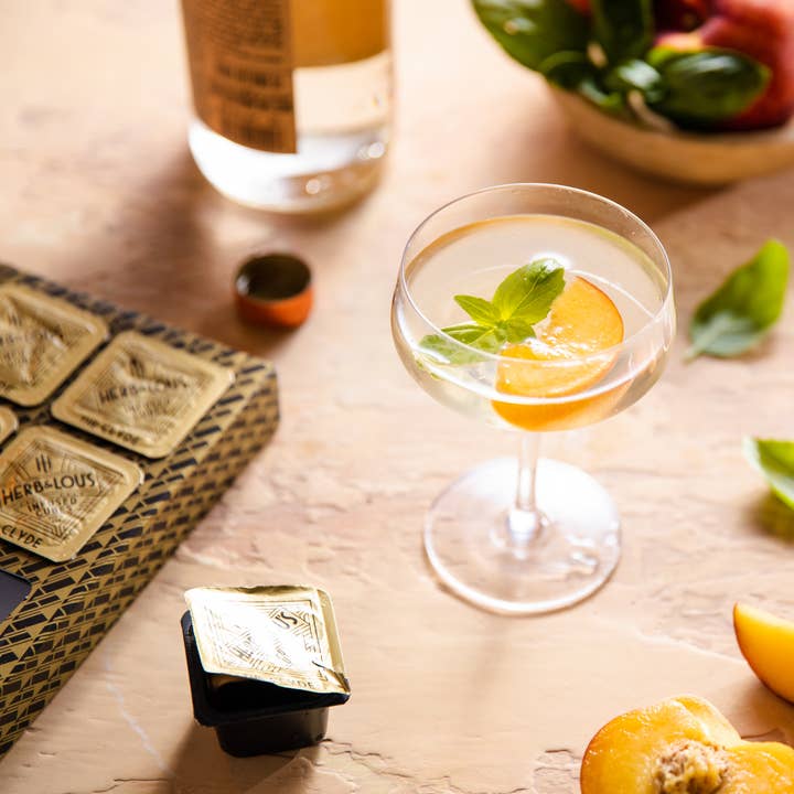 Herb & Lou's - Wholesale Cocktail Mix/Syrup - Peach Cosmopolitan Cocktail Mixer Cubes - 12-Cube Pack