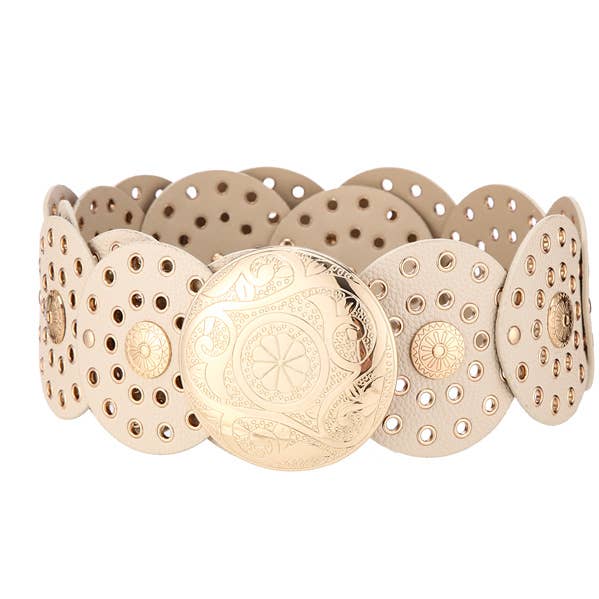 Ladies Concho Styled Belt 12PK for wholesale by Nima Accessories Inc