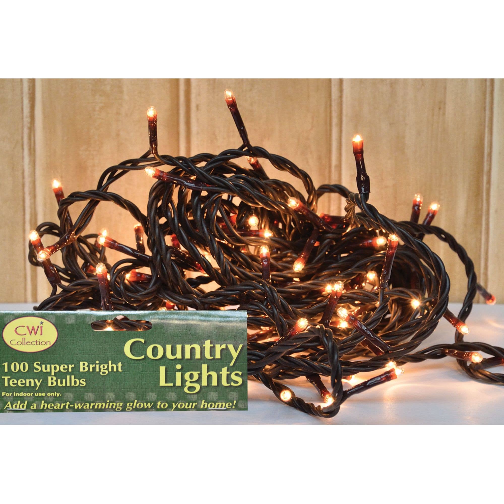 The Hearthside Collection - Vendita all'ingrosso Fili di luci - 100 ct. Teeny Lights - Cavo Br2