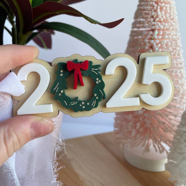 DesignedbyKendal - Wholesale Ornament - 2025 Acrylic Holiday Ornament3