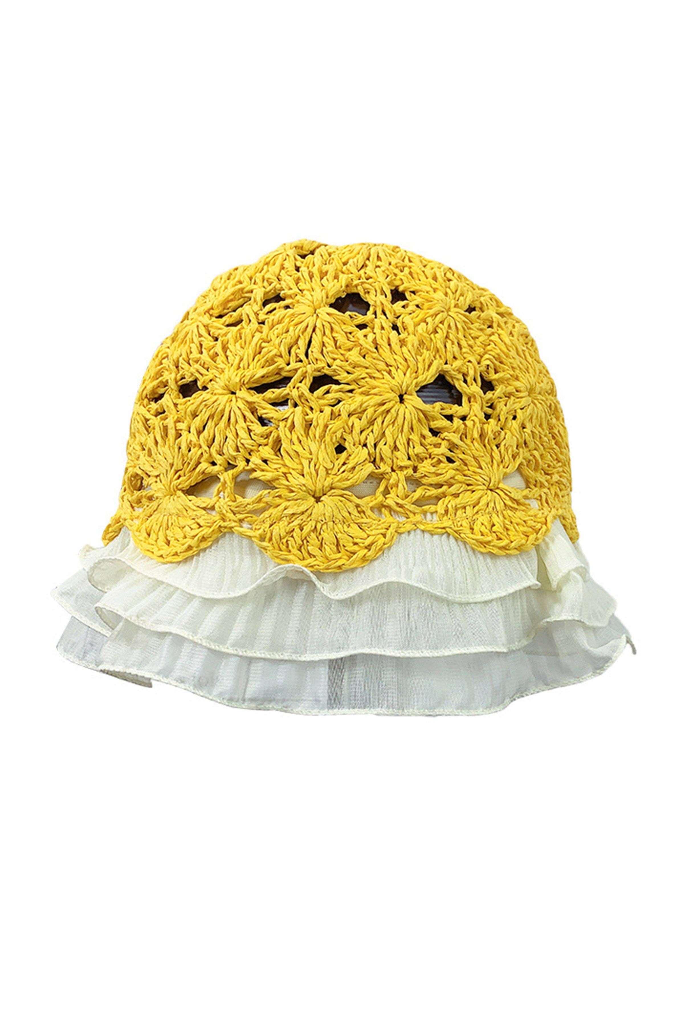 Ole - Wholesale Bucket Hat - Women's - Ruffle Lace Fisherman Hat C01278
