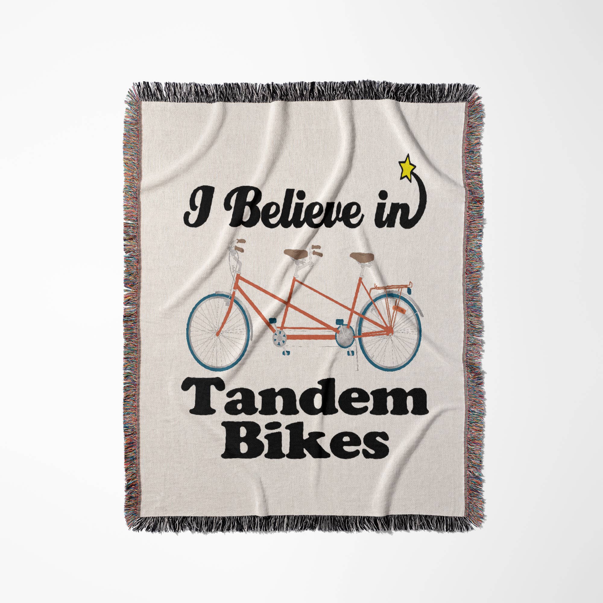 3dRose - Wholesale Throw Blanket - 3dRose, I Believe In Tandem Bikes, Blanket0