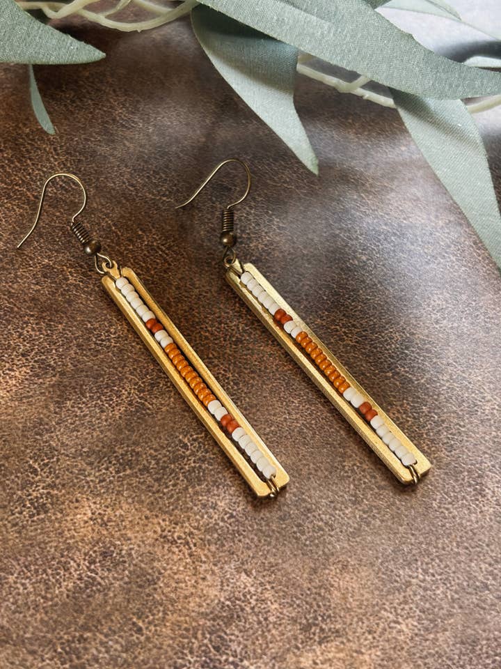 Boucles d'oreilles en perles Lucy - Fabriquées sur commande pour la vente par Made by Melissa