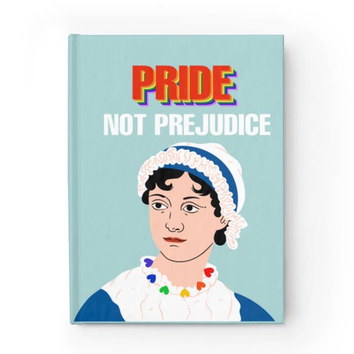 The Jane Austen PRIDE Notebook/Journal (Hardcover Lined, A5) for wholesale by Modern Design Paper Co.