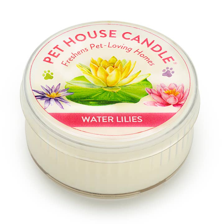 Water Lilies Mini Candle 1.5 oz for wholesale by Pet House by One Fur All