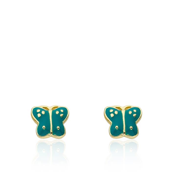 Little Miss Twin Stars - Wholesale Stud/Post Earrings - Butterfly Stud Earring2