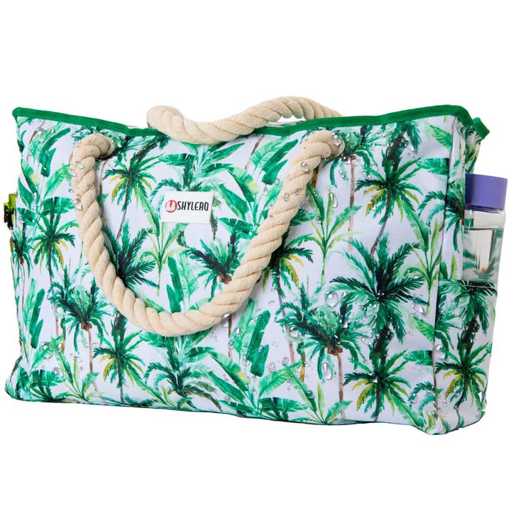 Beach Bag and Pool Bag | Water Repellent | Palm Leaves for wholesale by SHYLERO