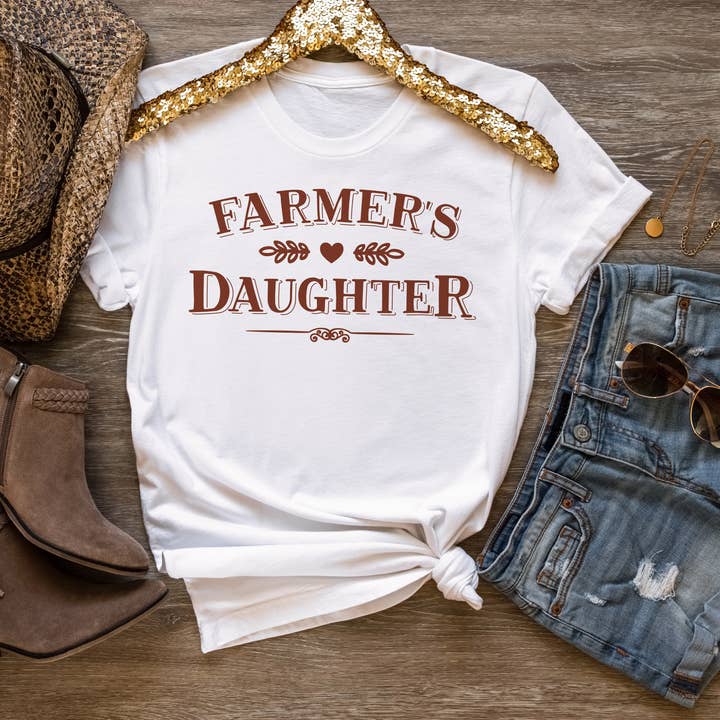 Untamed Country - Wholesale Screen Printed T-Shirt - Women's - Farmer's Daughter Graphic Shirt3