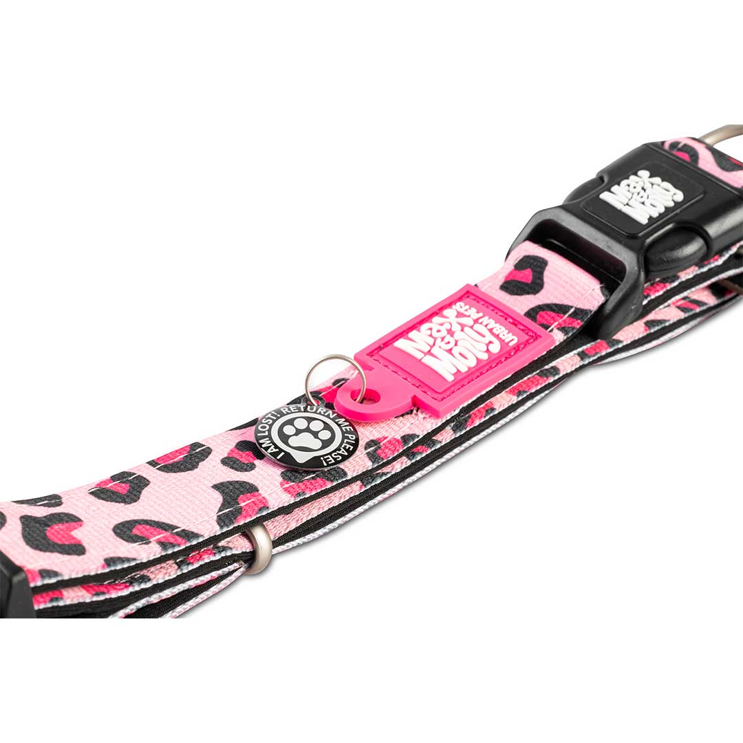 Max & Molly - Wholesale Pet Collar - Dog - GOTCHA! Smart ID Dog Collar - Leopard Pink1