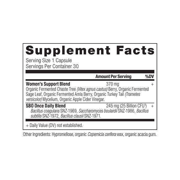 Black SBO Probiotics - Once Daily - Women's - 30 Count for wholesale on Faire