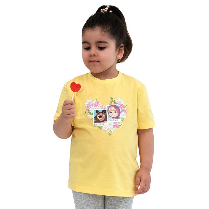 Crew Neck Short Sleeve T-Shirt “Big Friend Little Friend” for wholesale by Comfort Clothing INC