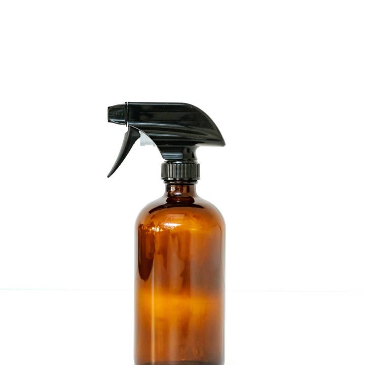The Clean Nest - Wholesale Spray Bottle - 16 oz Amber Glass Bottle