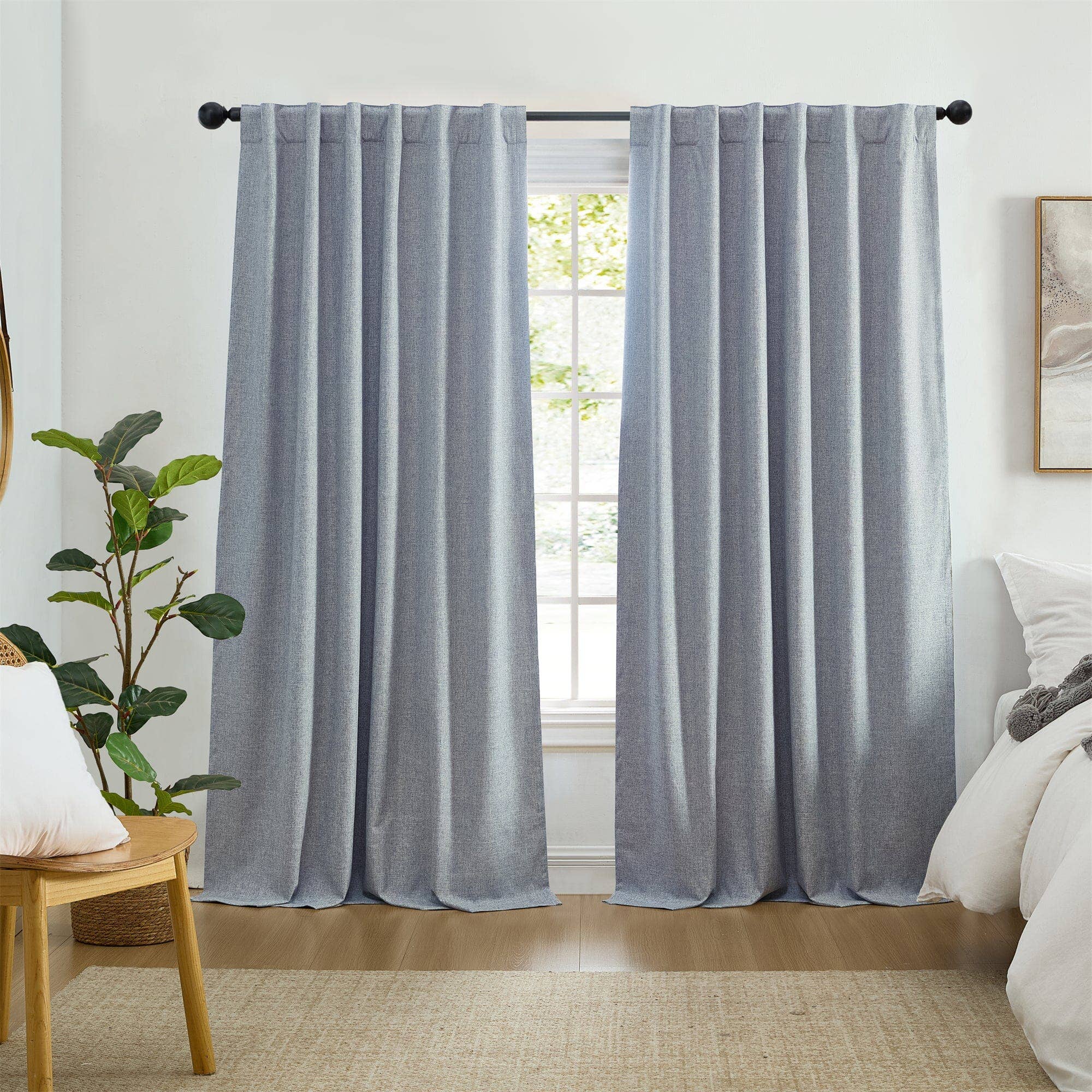 Threadmade Home - Wholesale Curtain - Solace Max-Blackout Solid Texture Window Curtain Panel0
