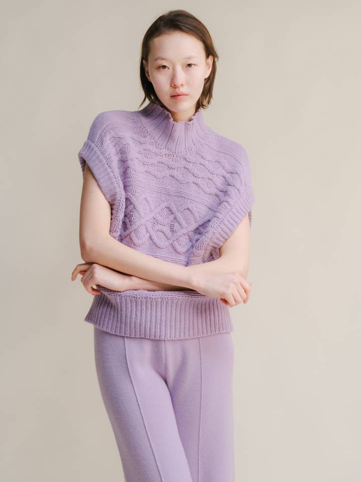 Lèmme - Wholesale Tunic Sweater - Women's - Cashmere Mix Maxi Cable Tunic16