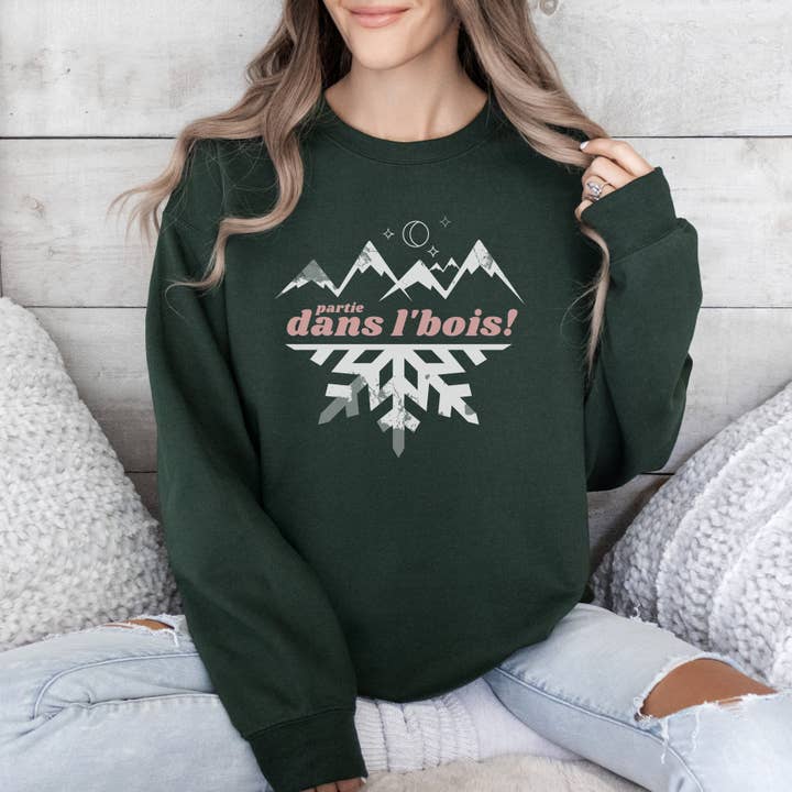 CHANDAIL EVERYDAY "Partie dans l'bois" | Crewneck Confort Classique for wholesale by State of Mind Brand