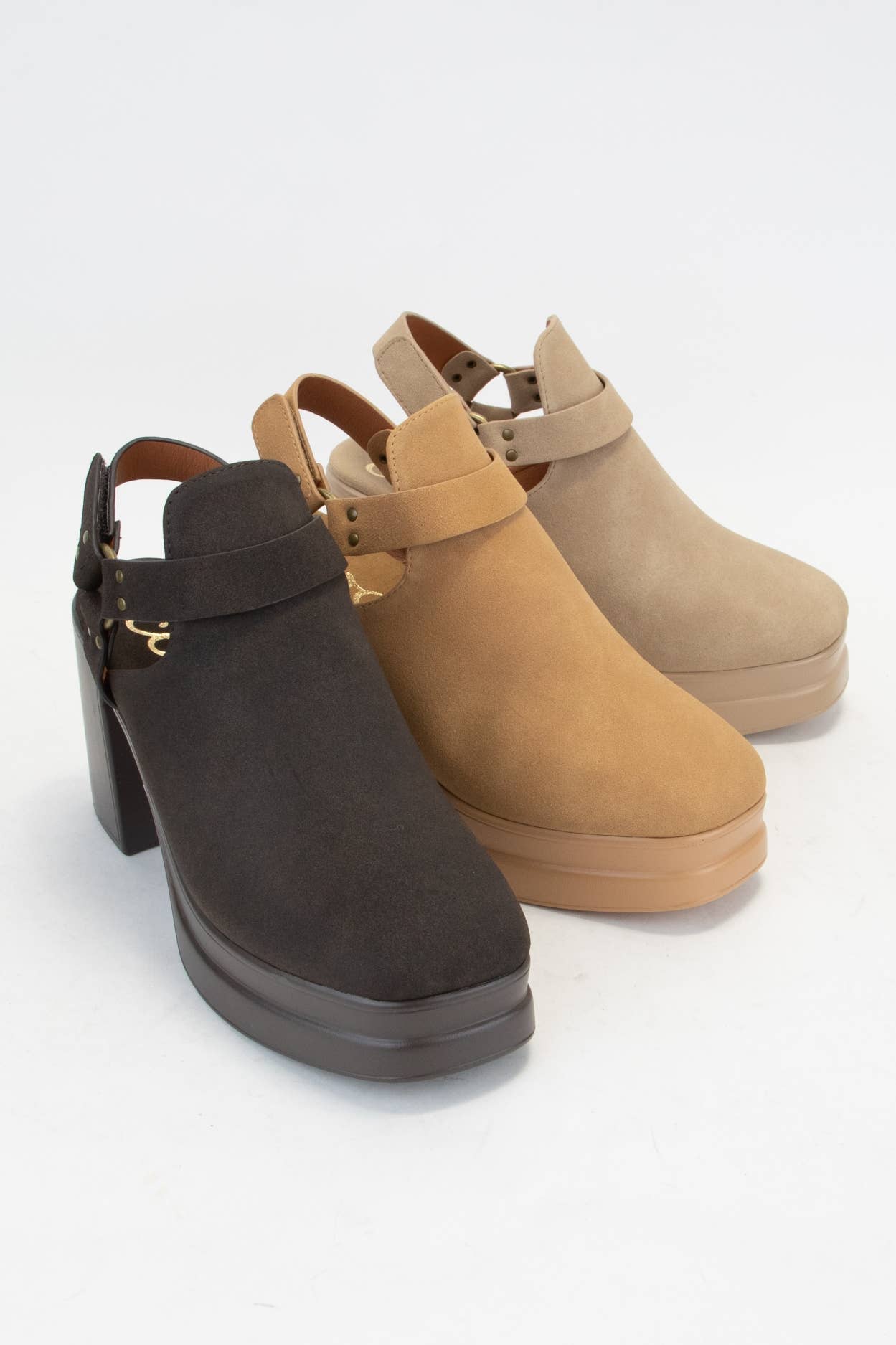 CCOCCI - Wholesale Platform Heels - Women's - PALAZZO PLATFORM HARNESS STRAP OPEN HEEL BOOTIES14