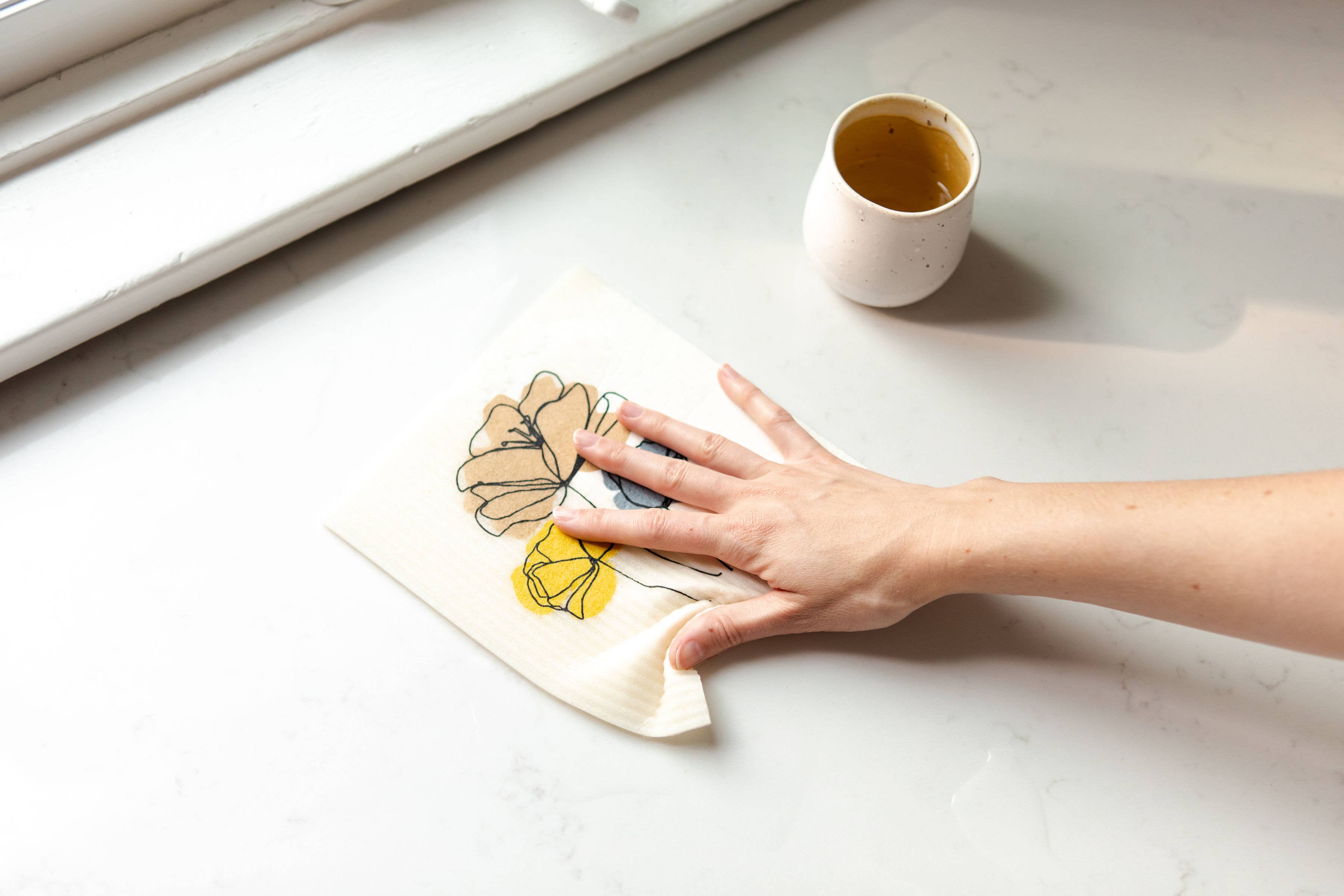 Goldilocks Goods – wholesale Dishcloth – Swedish Dishcloth: Harvest Bouquet1