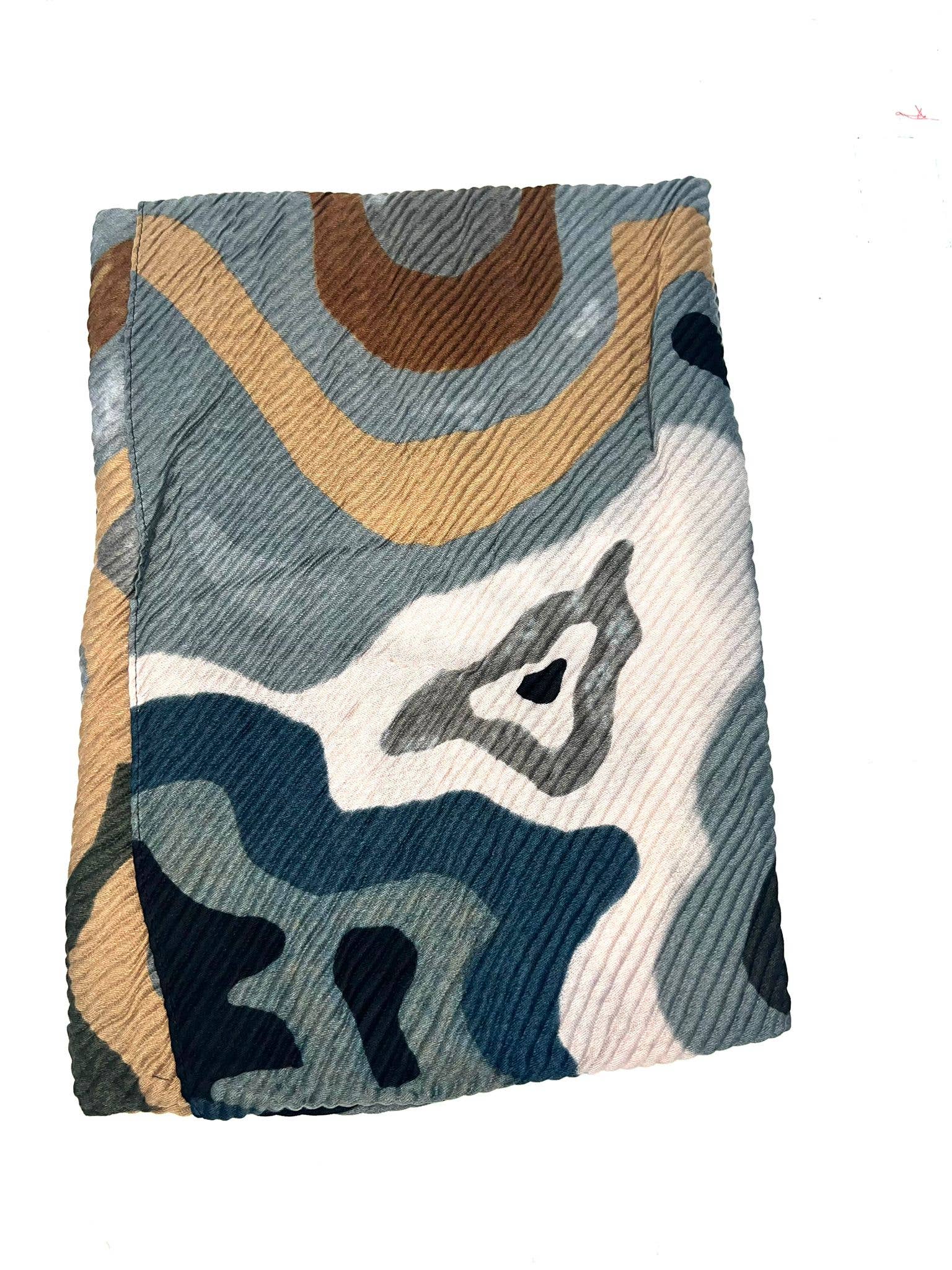 LINETA - Venta al por mayor Pañuelo para la cabeza - Mujer - Bufanda plisada abstracta HH-2391