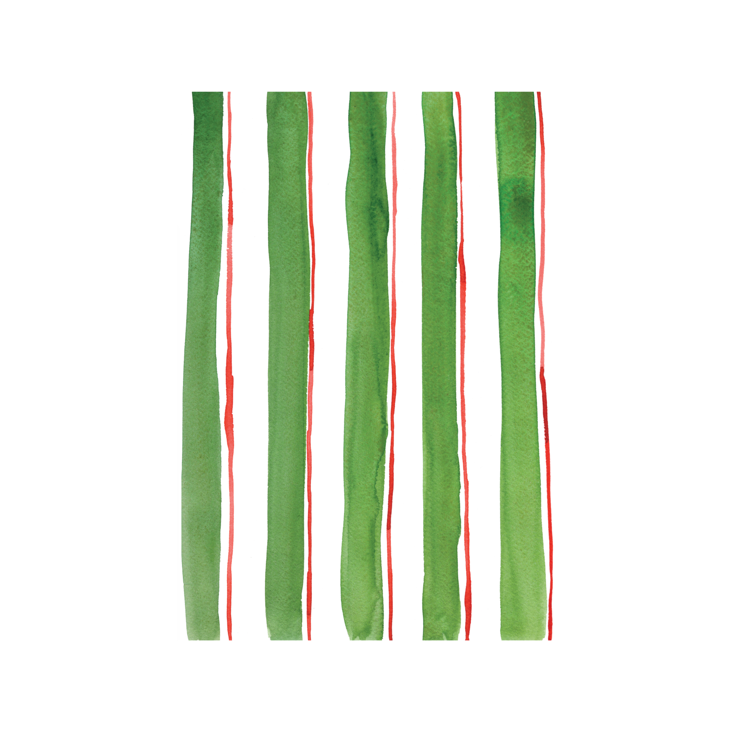 Good Sheila - Wholesale Flat Wrap - Green Stripes Gift Wrap1