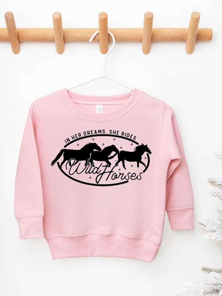 Chevaux sauvages (sweat-shirt) pour la vente par Buckin Baby Wholesale