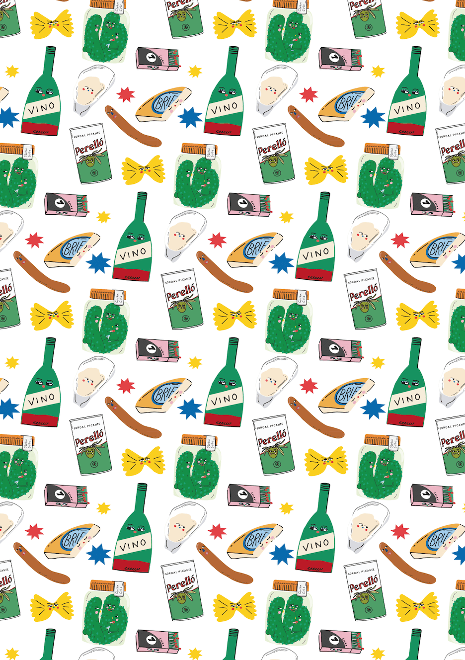 Eat the Moon | Greeting cards and stationery - Wholesale Wrapping Paper Roll - Gift wrap - The deli1