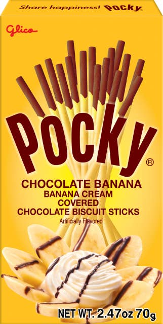 KeHE Distributors, LLC - Wholesale Cookie - Glico Cookie Chocolate Banana Pocky 2.47 oz