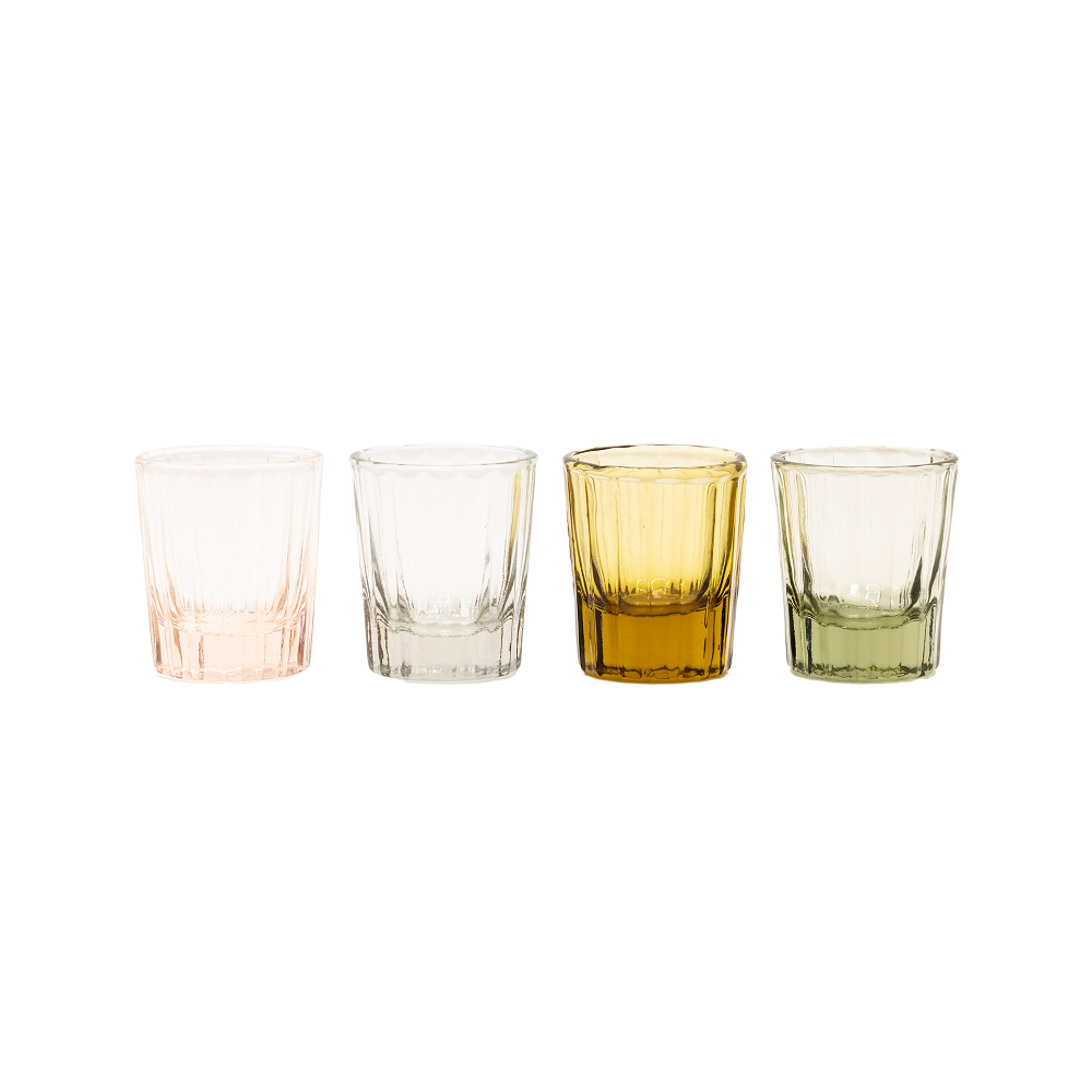 Brût Home and Glassware - Wholesale Cocktail/Liquor Glass - Espresso Glass Reed | 7 CL | clear | Espresso cups6