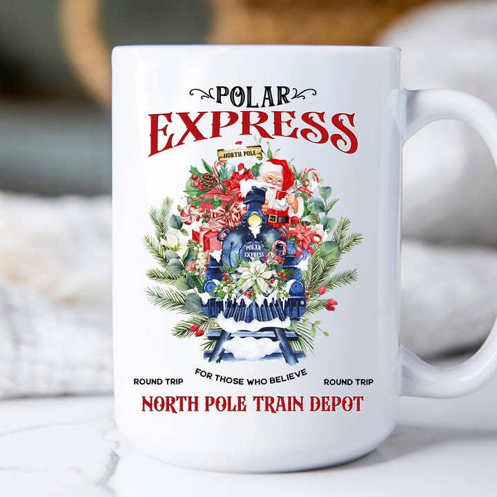 Canecas de café de Natal Polar Express Train por atacado de Avery Lane Gifts
