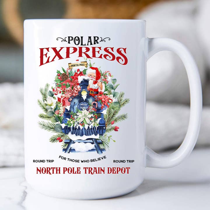 Avery Lane Gifts - Wholesale Coffee Mug - Christmas Polar Express Train Coffee Mugs