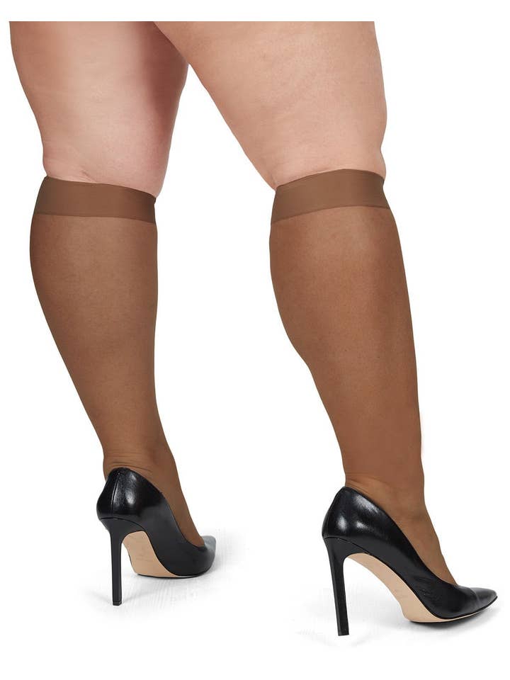 Infinity Classics International Inc. - Vente Bas – femme - Lot de 2 bas à hauteur du genou Energizing Plus Size18