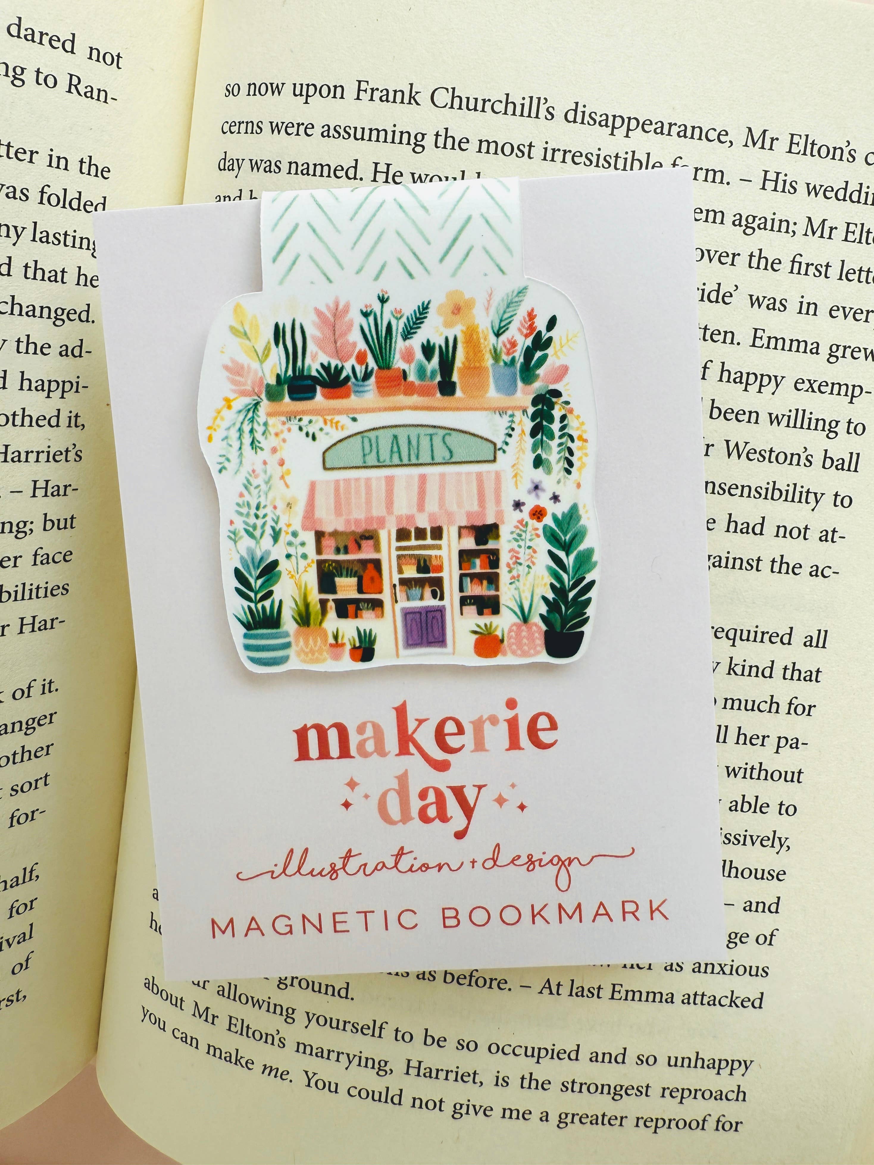 Makerie Day - Wholesale Bookmark - Plant Shop Magnetic Bookmark1