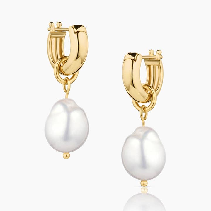 Petite Colette Pearl Earrings for wholesale by THATCH