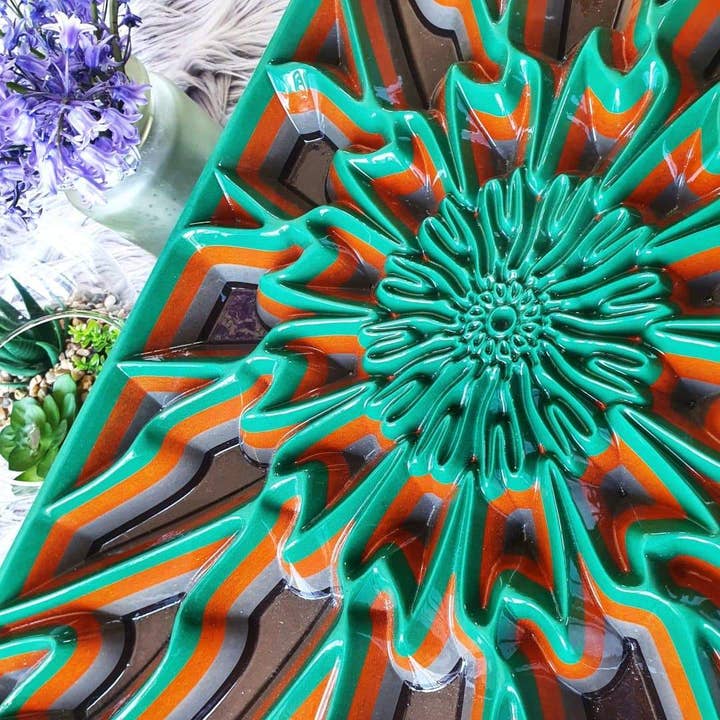 Janus Coloured Wood Wall Art for wholesale by Wood Art Shop