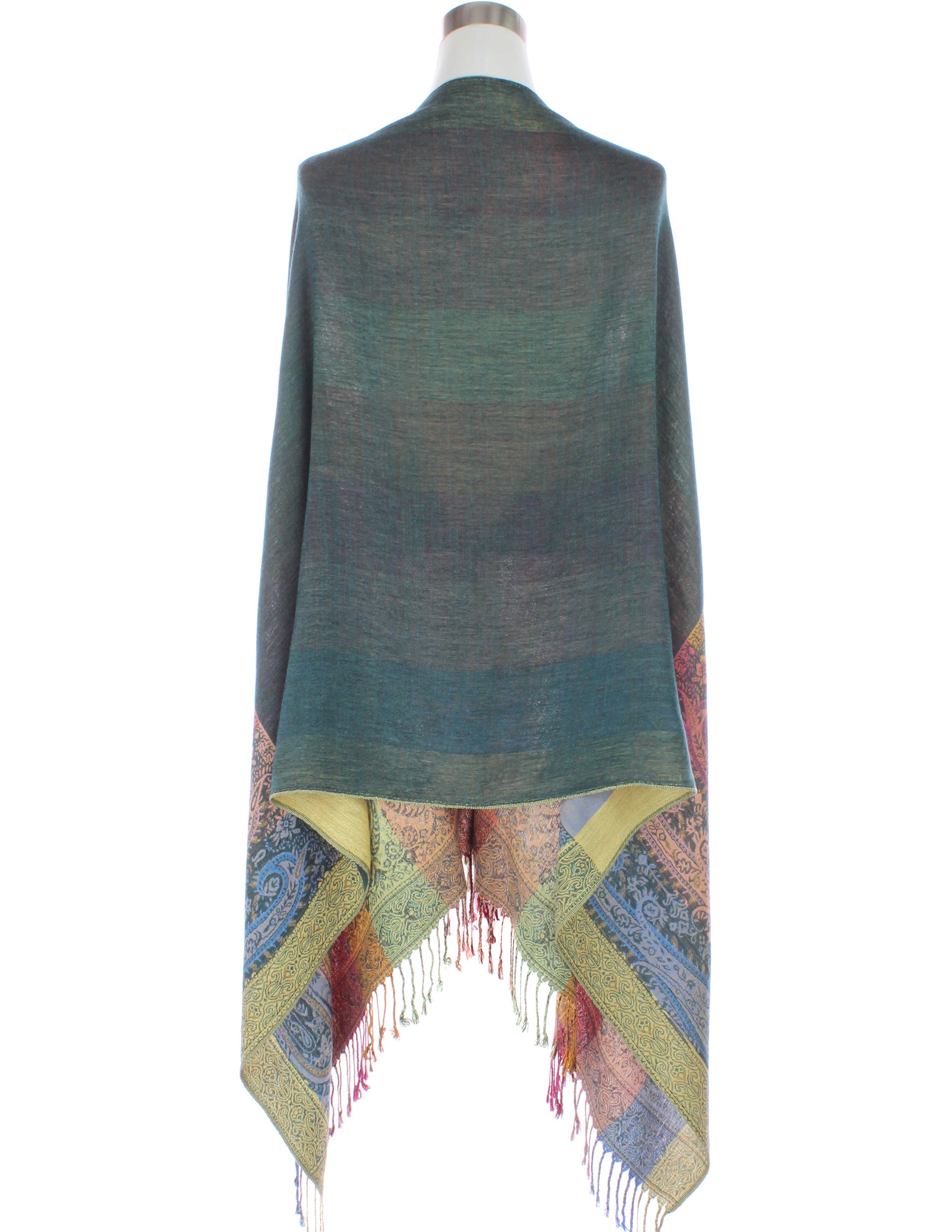 Original USA - Wholesale Scarf - Women's - Two Sides Long Paisley Pashmina9