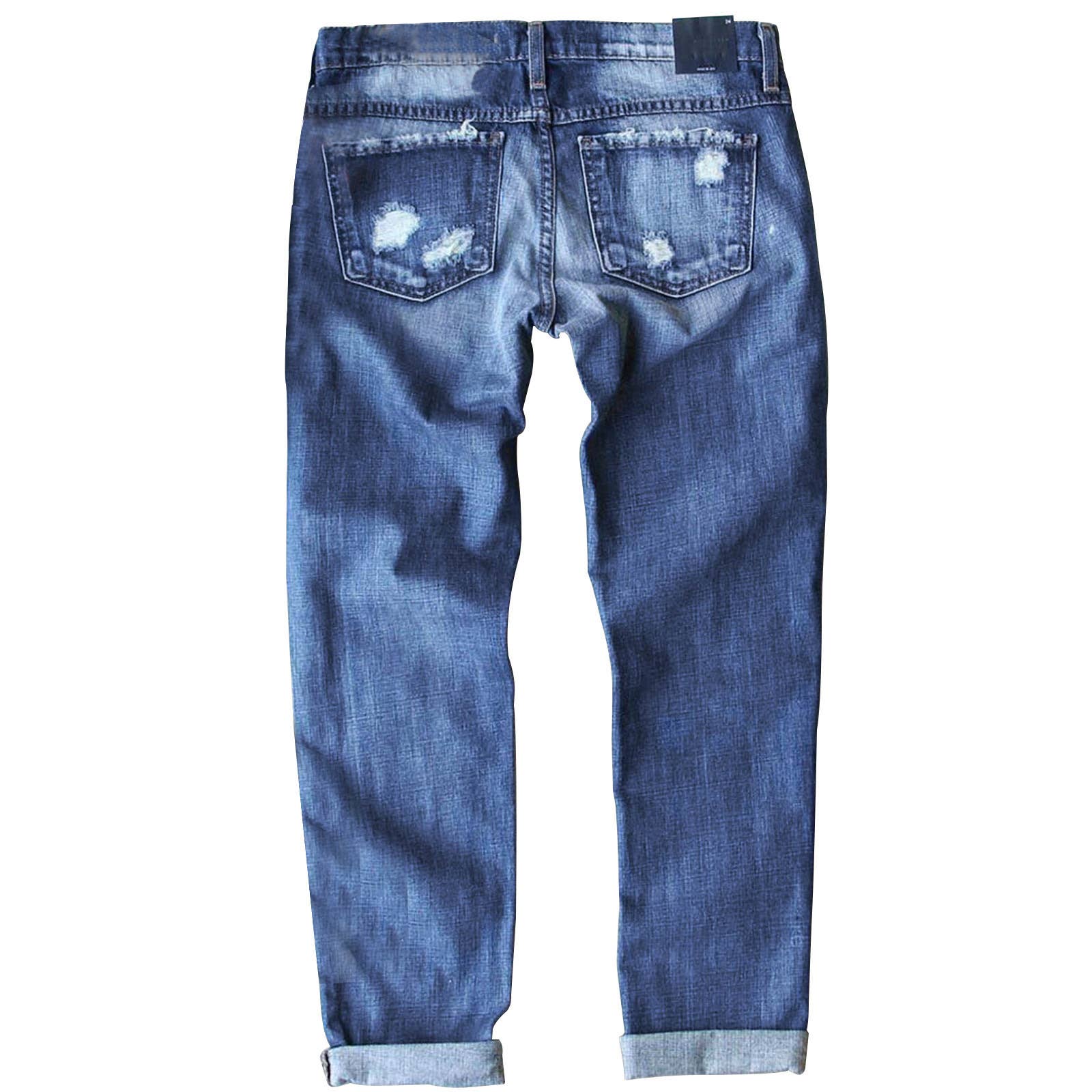 Tourtiwi – wholesale Jeans - Dam – Damjeans med blommigt tryck och slitningar5