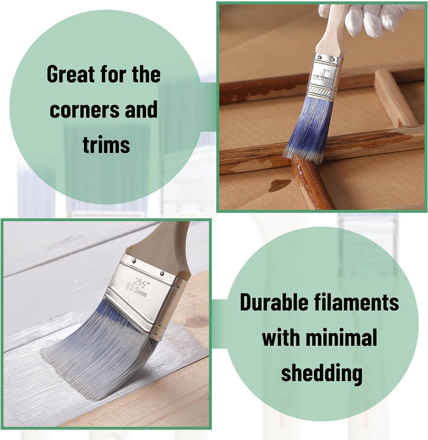 Bates Choice – Engroshandel Maling/vokspensel – Bates- Malerpensler, 5-pak4