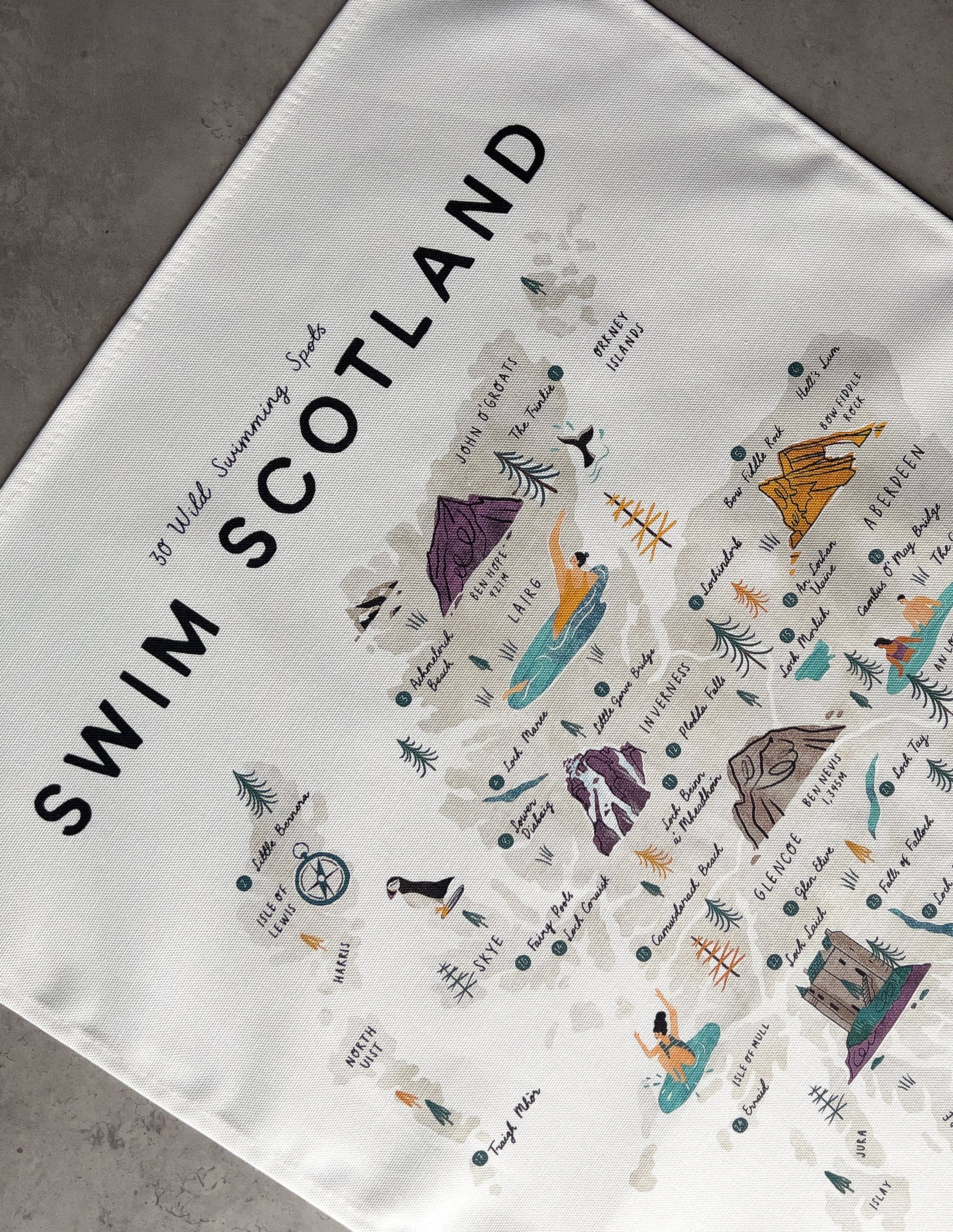 Oldfield Design Co - Vendita all'ingrosso Strofinacci - Asciugamano da cucina Swim Scotland3