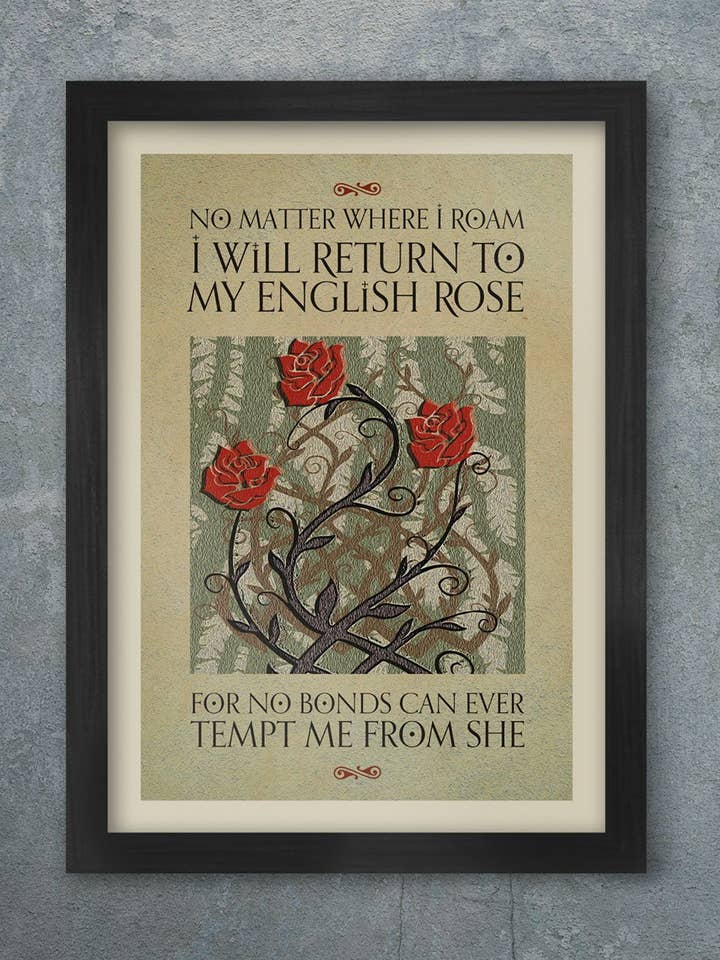 English Rose - Music Poster Print for wholesale by The Northern Line
