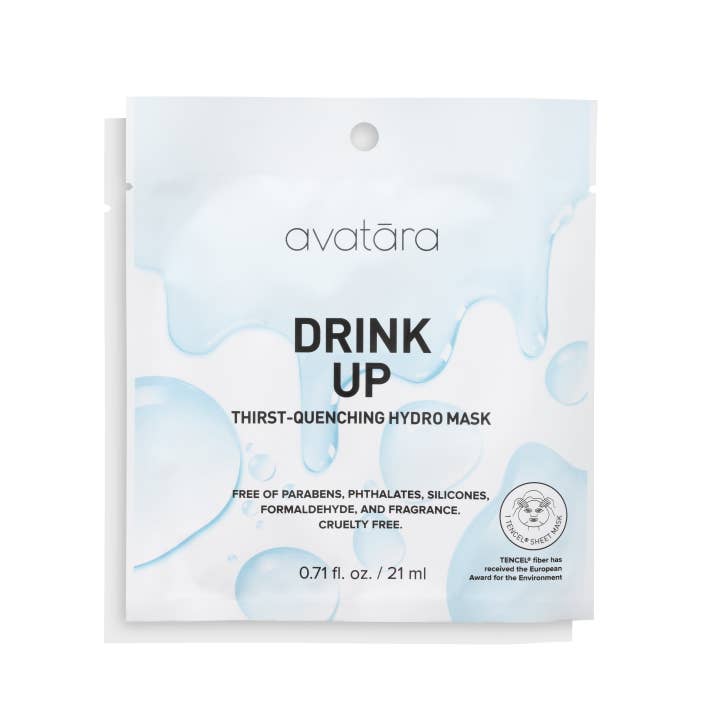 Avatara - Wholesale Skincare Face Mask - Drink Up Hydrating Sheet Mask Single