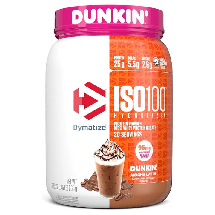 L&F Universal Goods – wholesale Protein/superfood powder – Dymatize Iso 100 Protein Powder Dunkin' Mocha Latte