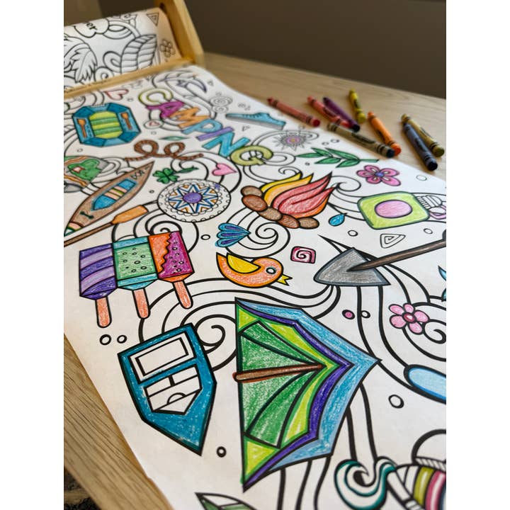 Artistic Chaos Ink | Summer Coloring Roll for wholesale by Artistic Chaos Ink