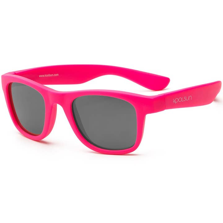 KOOLSUN® Wave - kids sunglasses - Neon Pink (UV400 Cat. 3) for wholesale by Koolsun