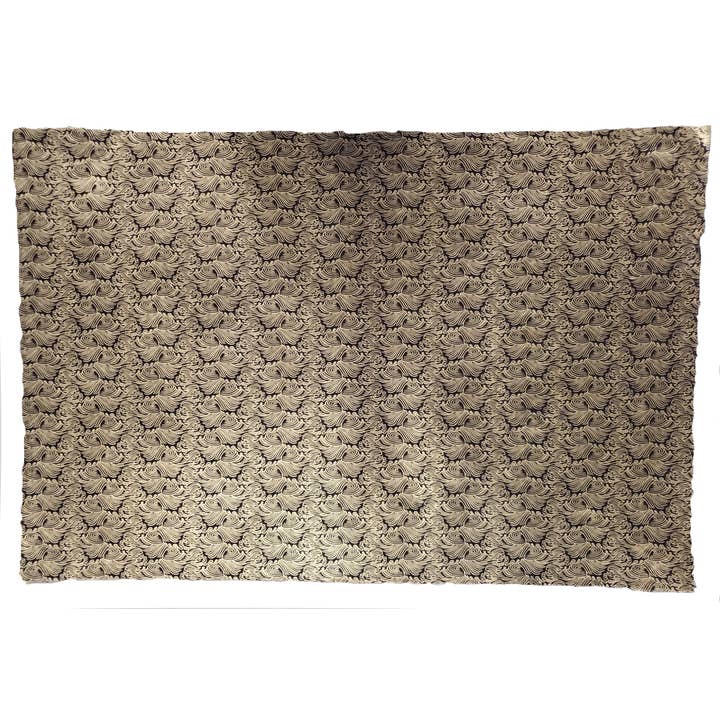 Aitoh Company - Wholesale Craft Supplies - Lokta Waves, Gold on Ebony1