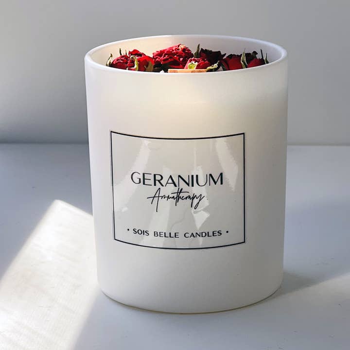Sois Belle candle - Wholesale Jar/Filled Candle - Geranium1