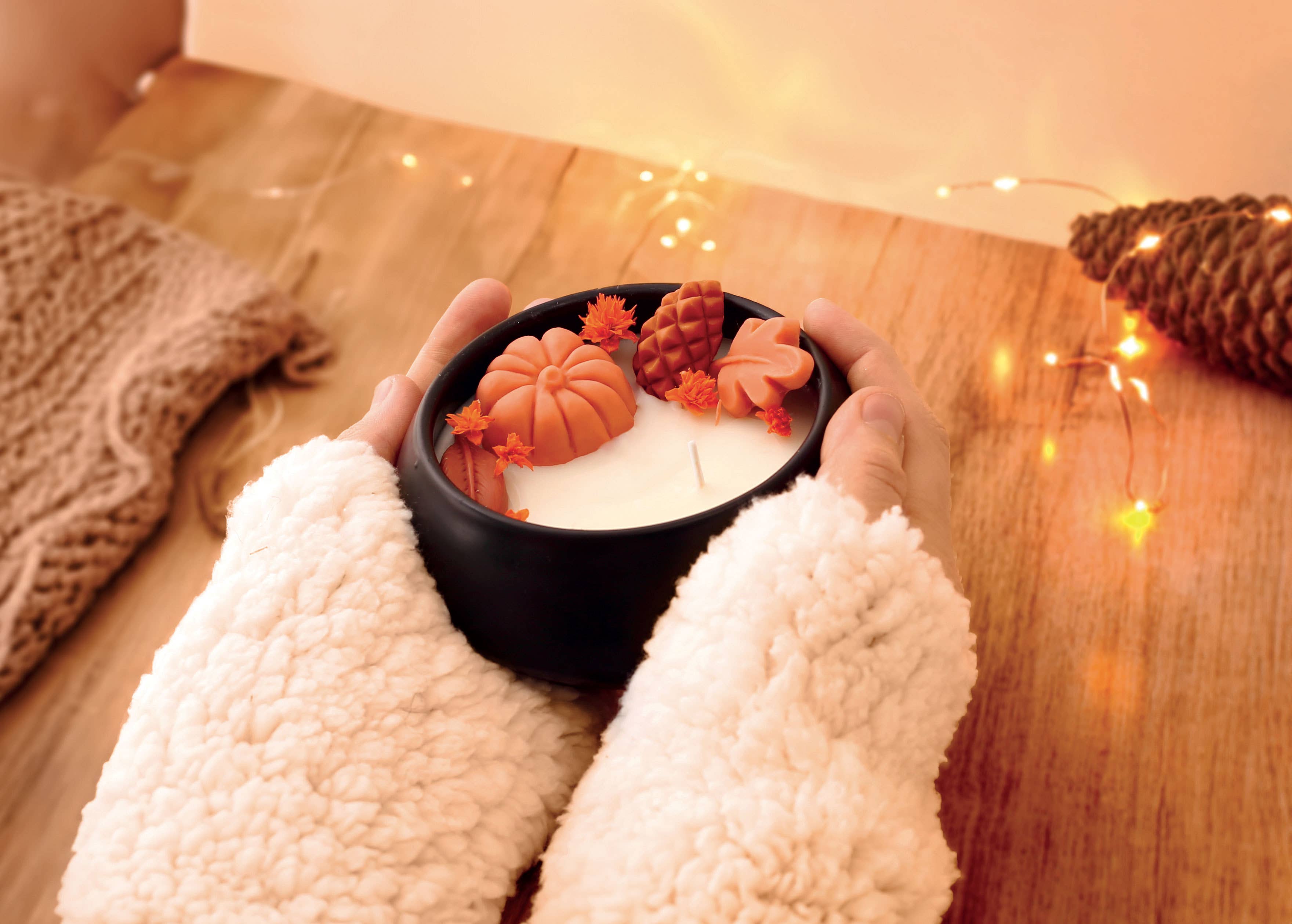 Graine Créative - Wholesale DIY Craft Kit - DIY AUTUMN CANDLE KIT