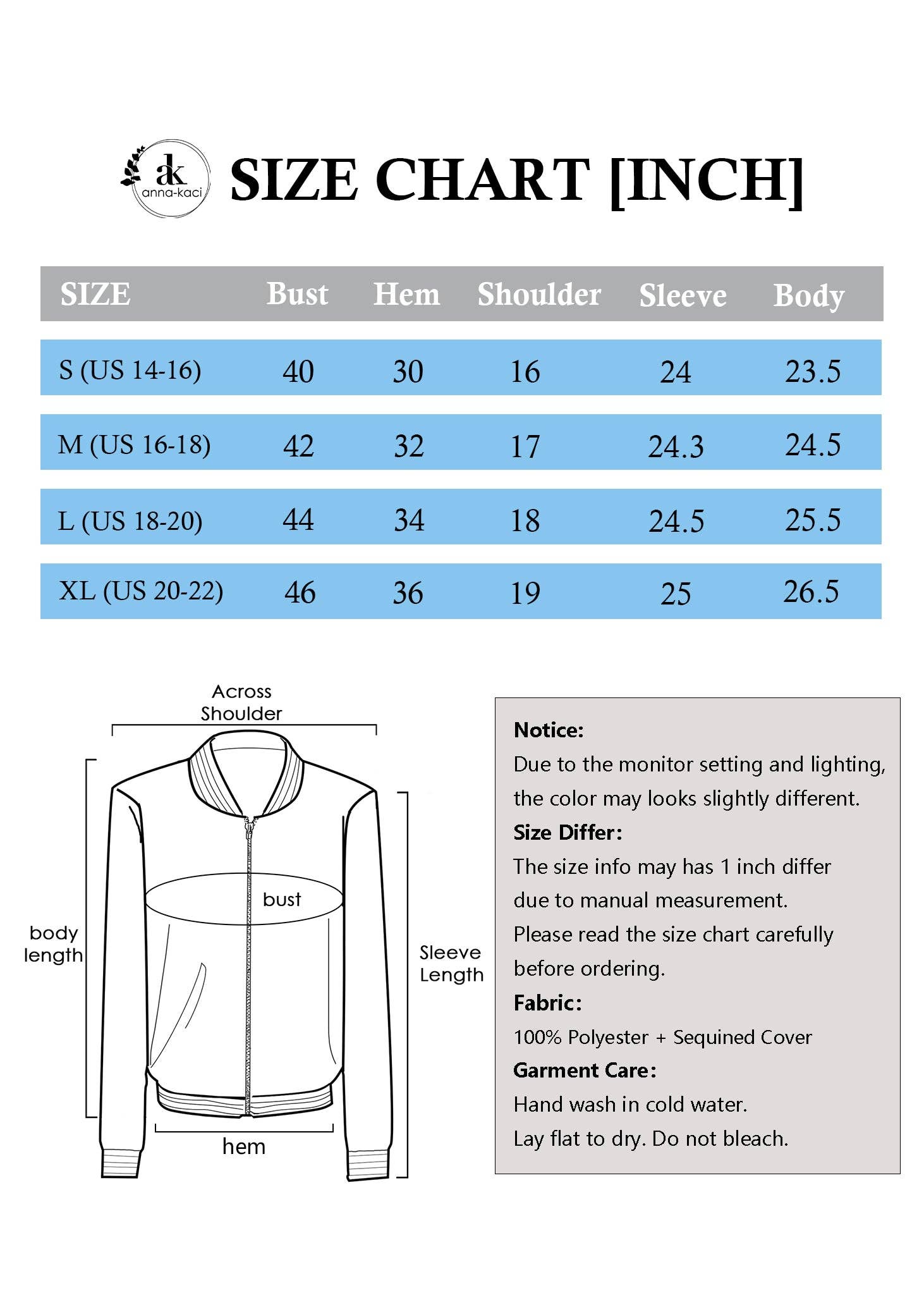 Anna Kaci Wholesale - Wholesale Jacket - Women's - Women's Sparkly Sequin Jacket Glitter Long Sleeves Front Zip11