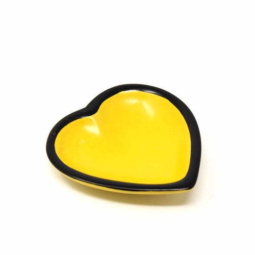 Global Crafts - Wholesale Decoratief bord/schotel/kom - Enkele zeepsteen hartkommen - Klein 3,5 inch - Moderne decoratie3