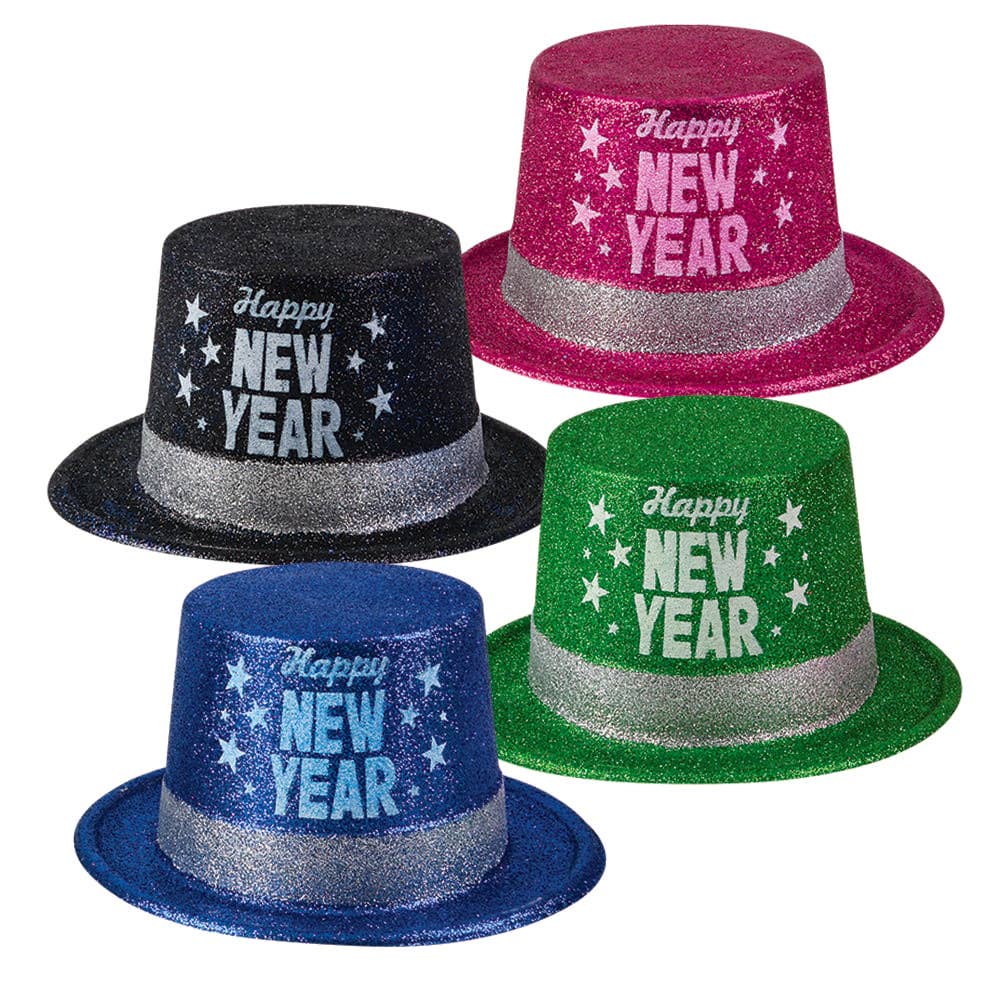 La Luna Bella - Toys - Wholesale Classic Toy - Kids - 11" HAPPY NEW YEAR GLITTER TOP HAT - LLB Toys0